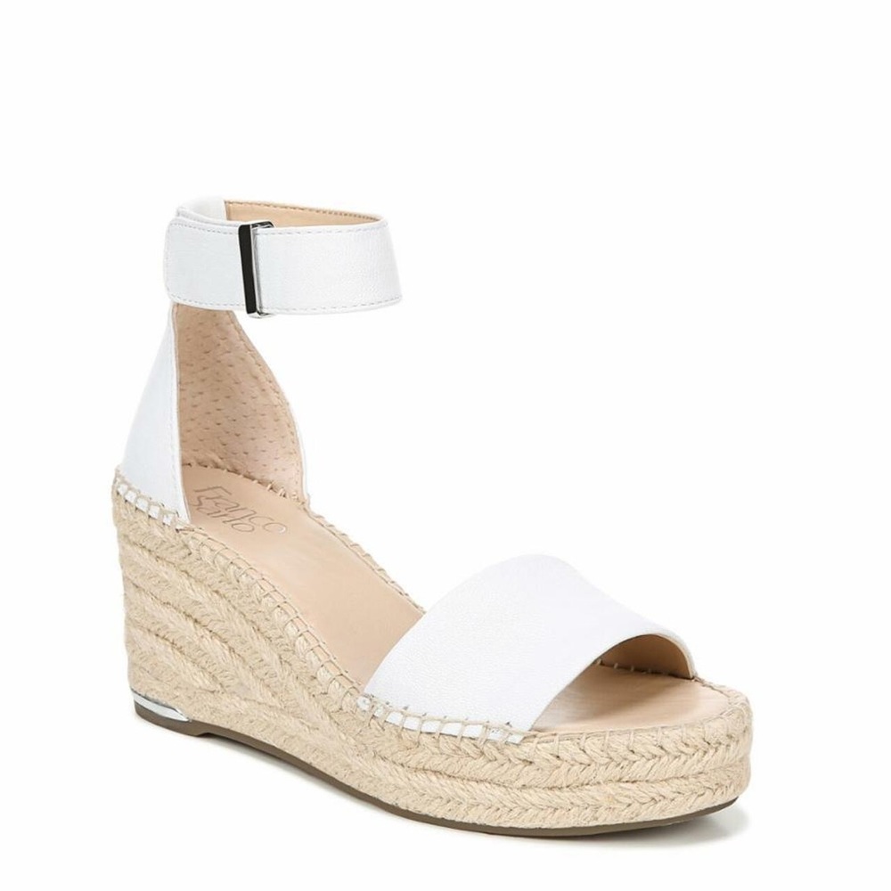 Clemens Leather Espadrille Wedge Sandals